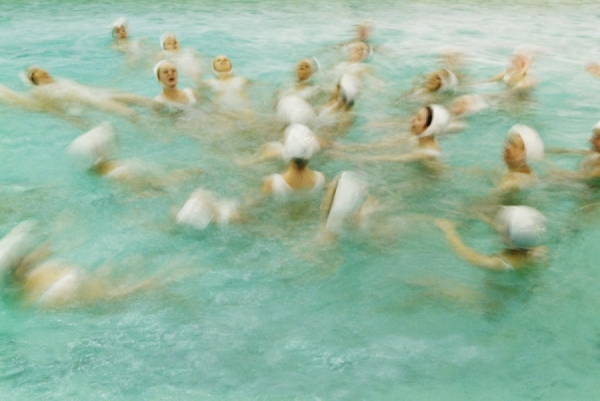 Photograph Chris Frazer Smith Synchronised Swimmers on One Eyeland
